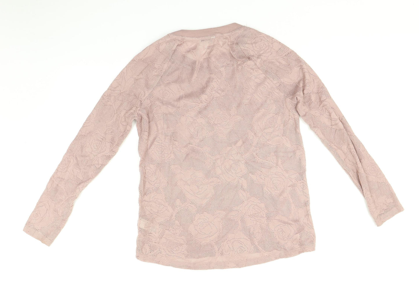 NEXT Womens Pink   Basic T-Shirt Size 10  - Rose pattern