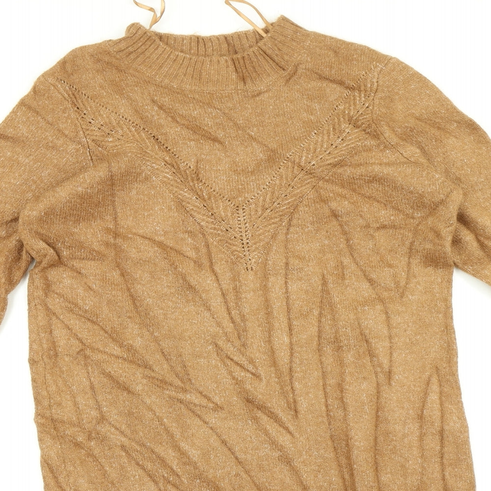 Collection Pimkle Womens Brown   Jumper Dress  Size M