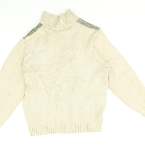 Marks and Spencers Mens Multicoloured Striped  Cardigan Jumper Size M