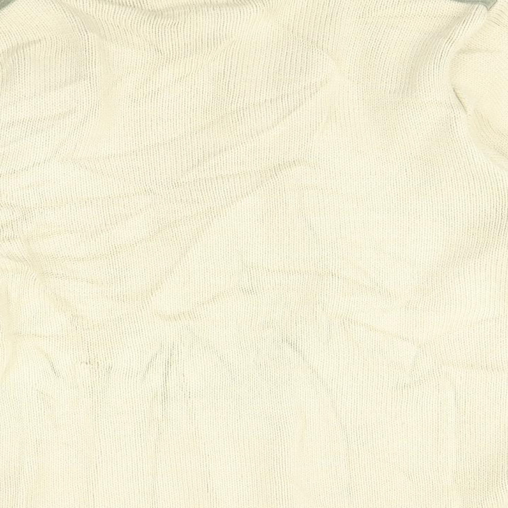 Marks and Spencers Mens Multicoloured Striped  Cardigan Jumper Size M