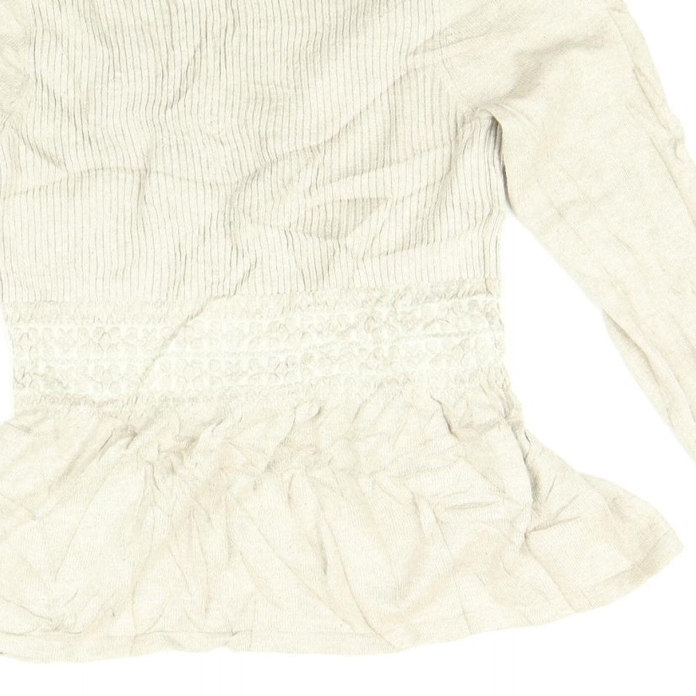 Mango Womens Beige   Basic T-Shirt Size S