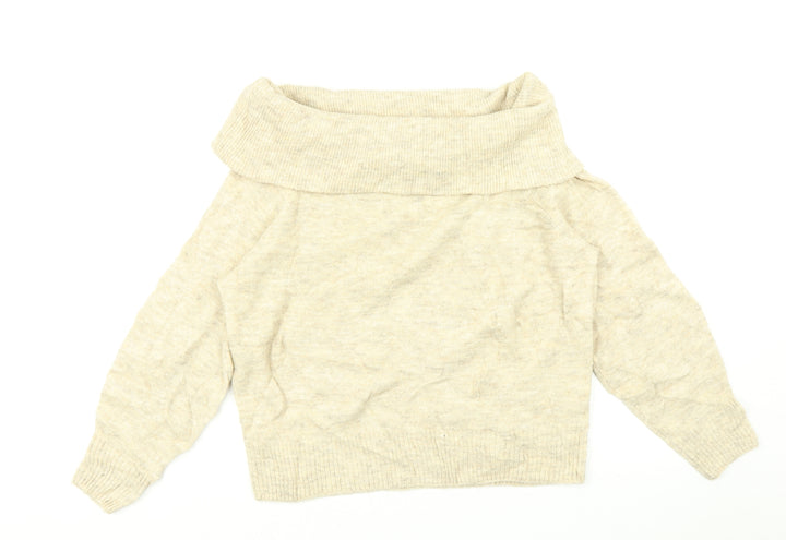 H&M Womens Beige   Pullover Jumper Size XS
