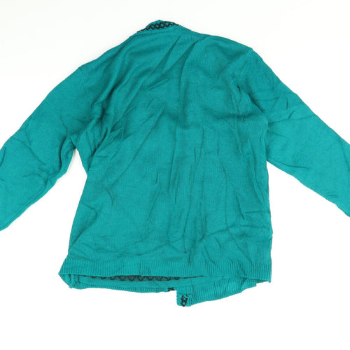 Envy Womens Green Argyle/Diamond   Jumper Size S