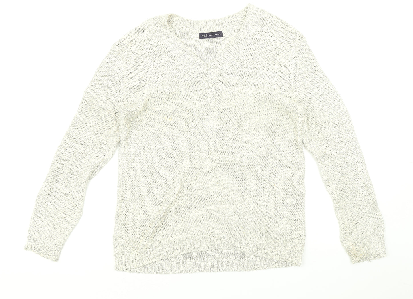 mark and spencers Womens Grey   Pullover Jumper Size 12