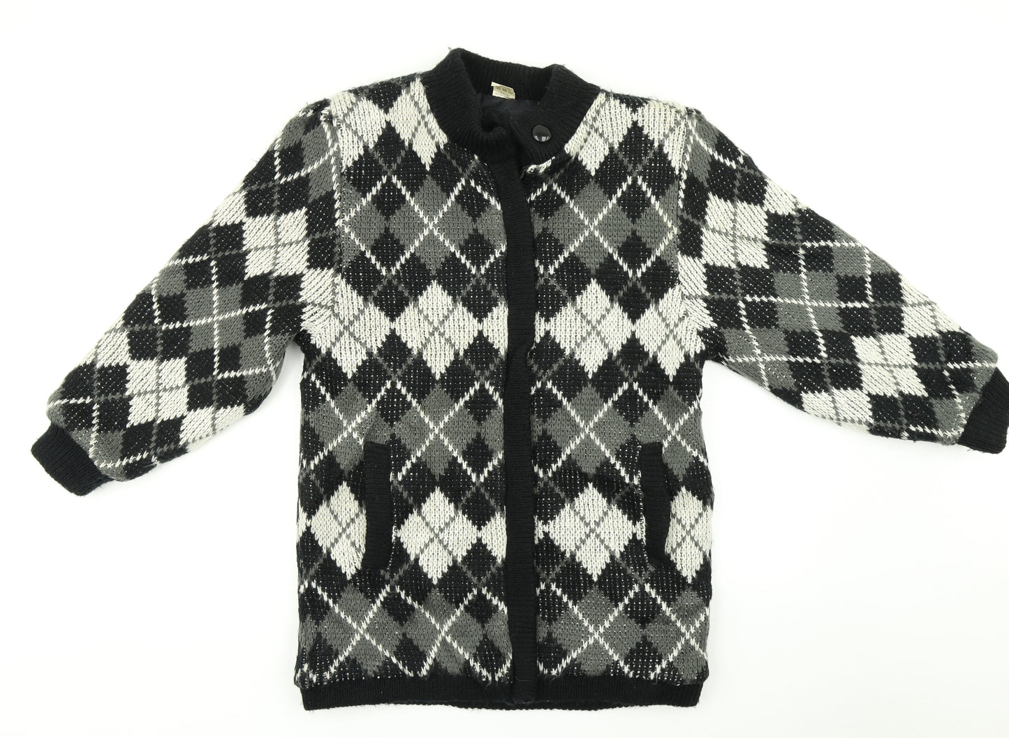 Preworn Womens Multicoloured Check  Jacket Coatigan Size 14