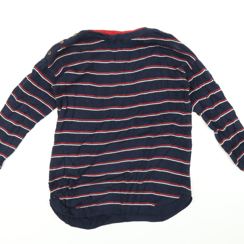 Max Studio Womens Multicoloured Striped  Pullover Jumper Size M