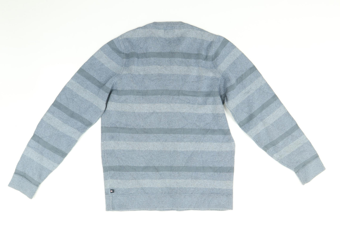 Blue Harbour Mens Blue Striped  Pullover Jumper Size S