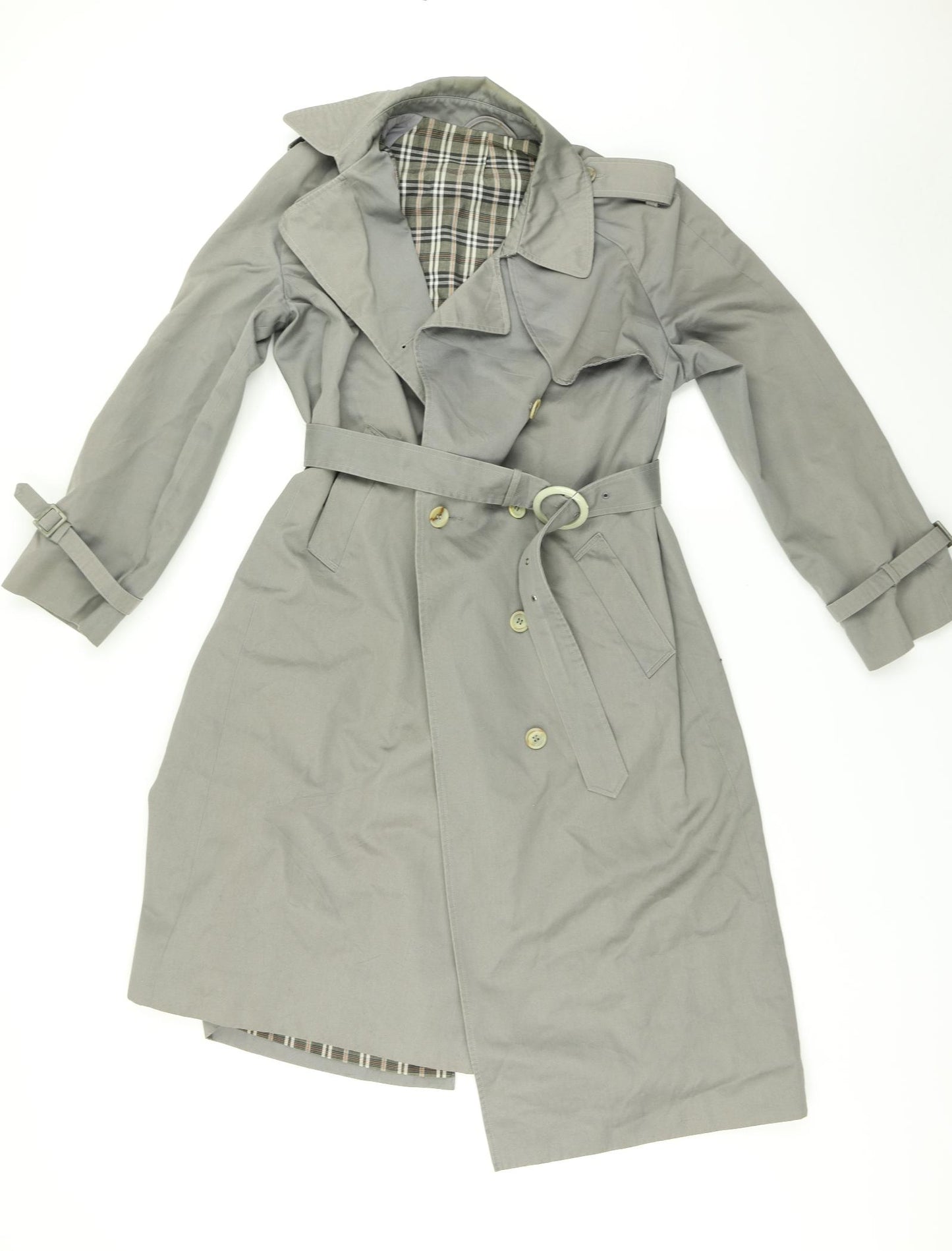 Danmimac Womens Grey   Trench Coat Coat Size M