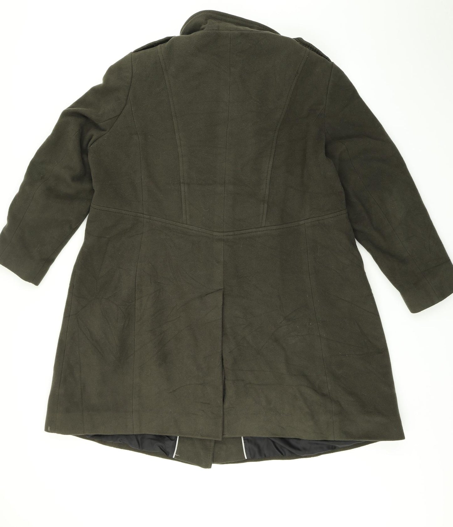 Marks and Spencer Womens Green   Overcoat Coat Size 22