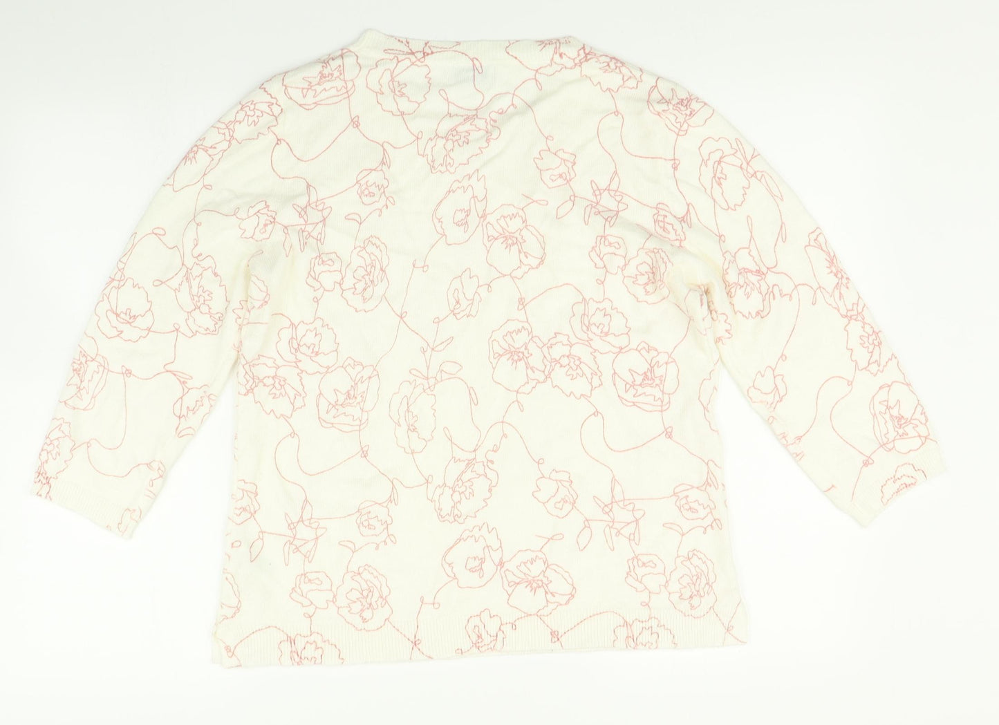 Papaya Womens Multicoloured Floral  Pullover Jumper Size 14
