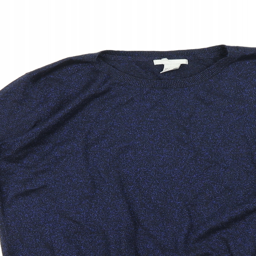 H&M Womens Blue   Pullover Jumper Size L