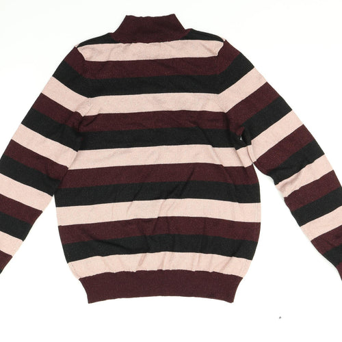 F&F Womens Multicoloured Striped  Pullover Jumper Size 12
