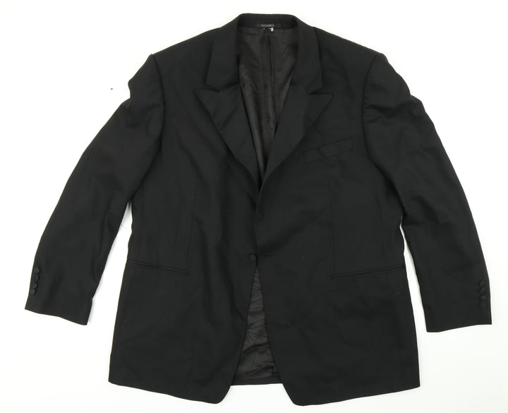 WILVORST Mens Black Jacket Suit Jacket Size L