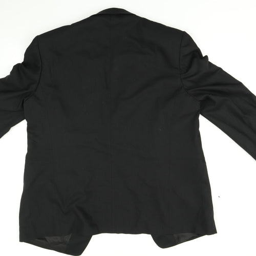 WILVORST Mens Black   Jacket Suit Jacket Size L