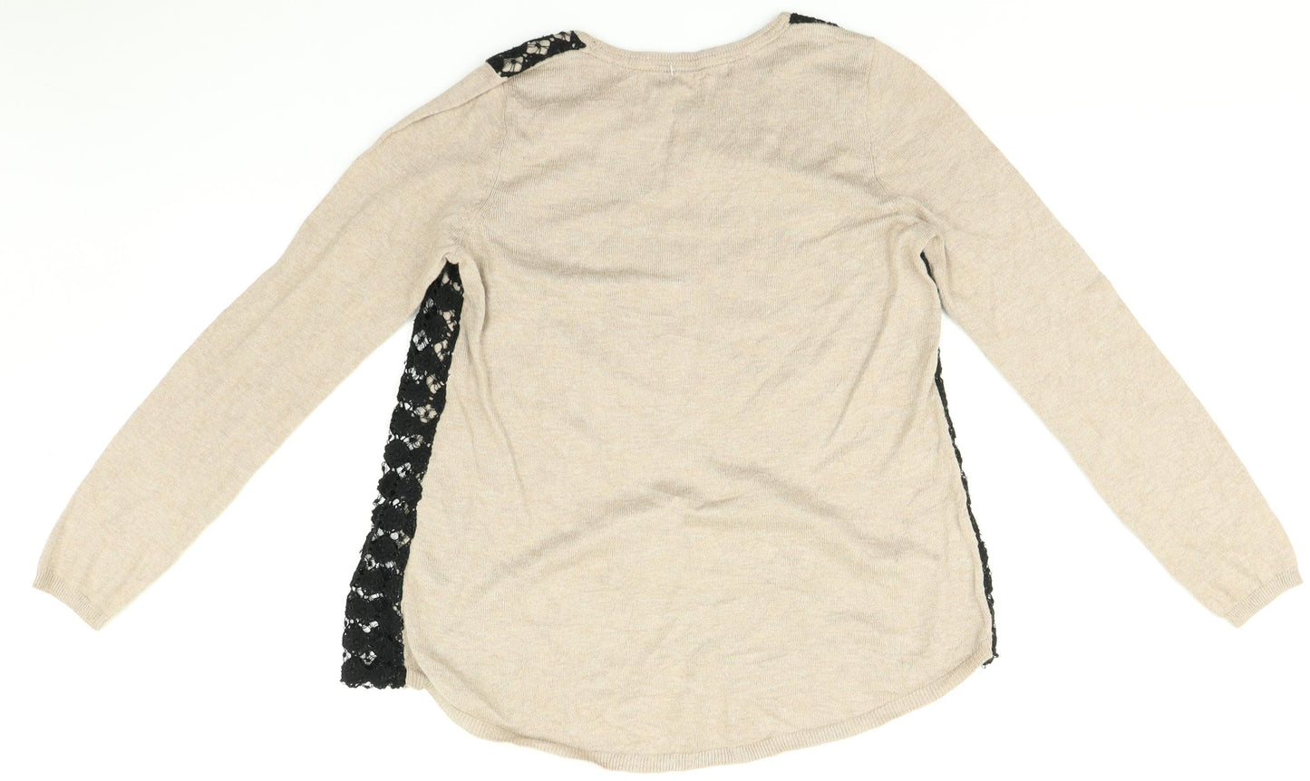 Marks and spencers Womens Multicoloured   Pullover Jumper Size 10  - Lace Front