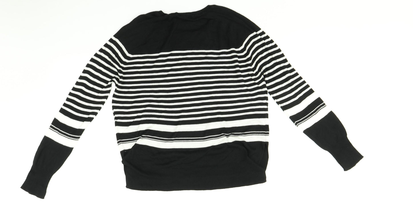 Zara Womens Multicoloured Striped  Pullover Jumper Size S