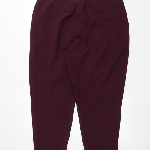 New Look Womens Red   Trousers  Size 16 L24 in
