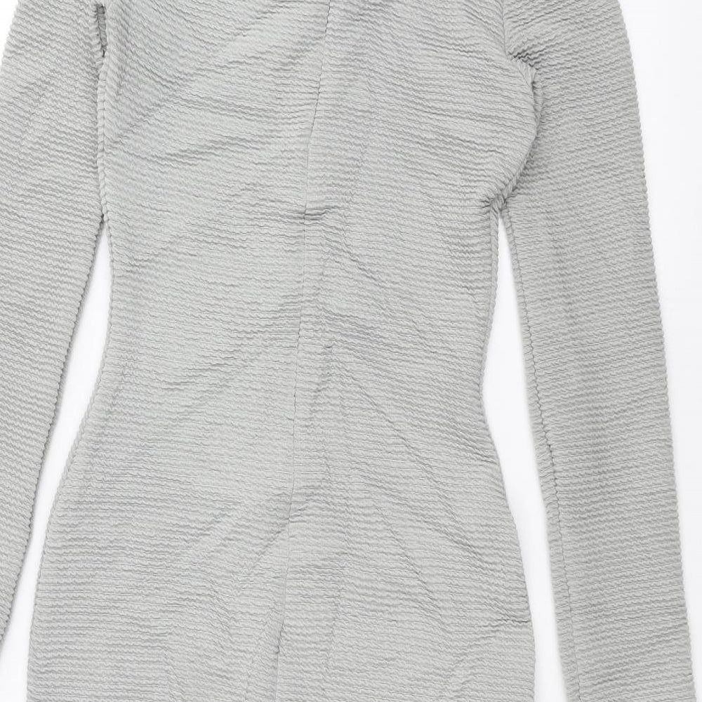 Missguided Womens Grey   Pencil Dress  Size 6