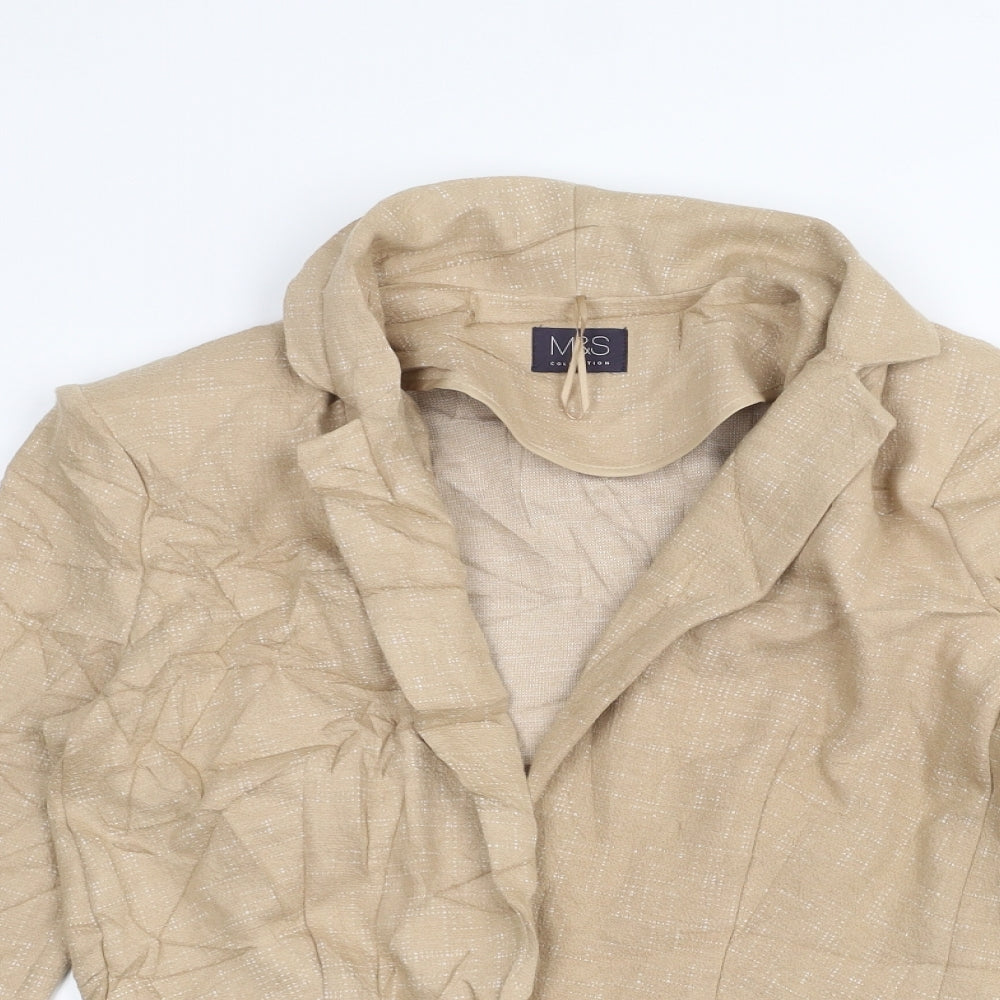 Marks and Spencer Womens Brown   Jacket  Size 8
