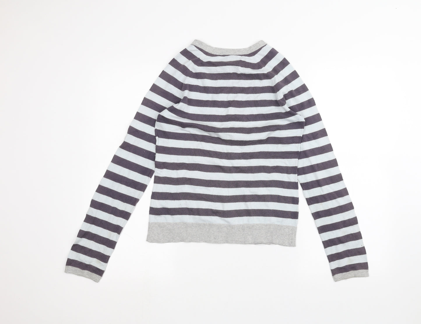 Gap Womens Blue Striped  Basic T-Shirt Size S