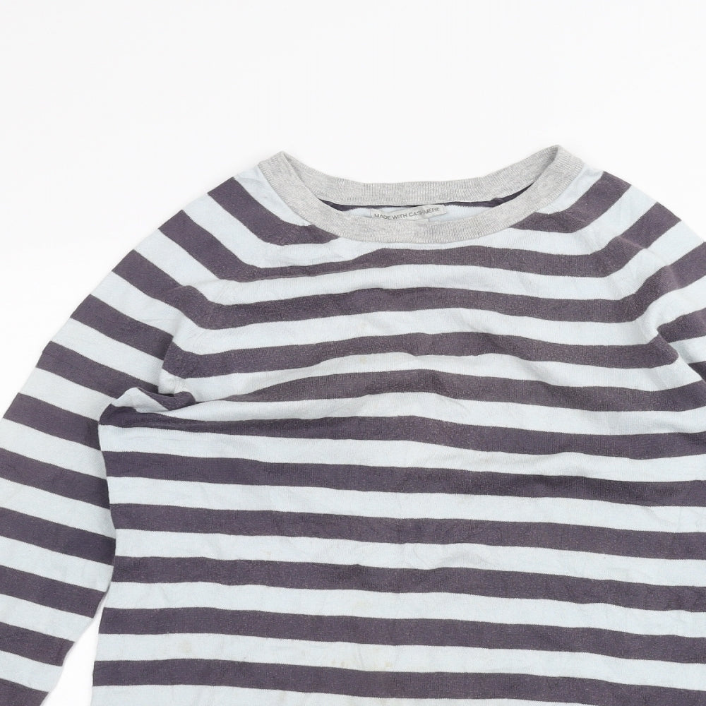 Gap Womens Blue Striped  Basic T-Shirt Size S