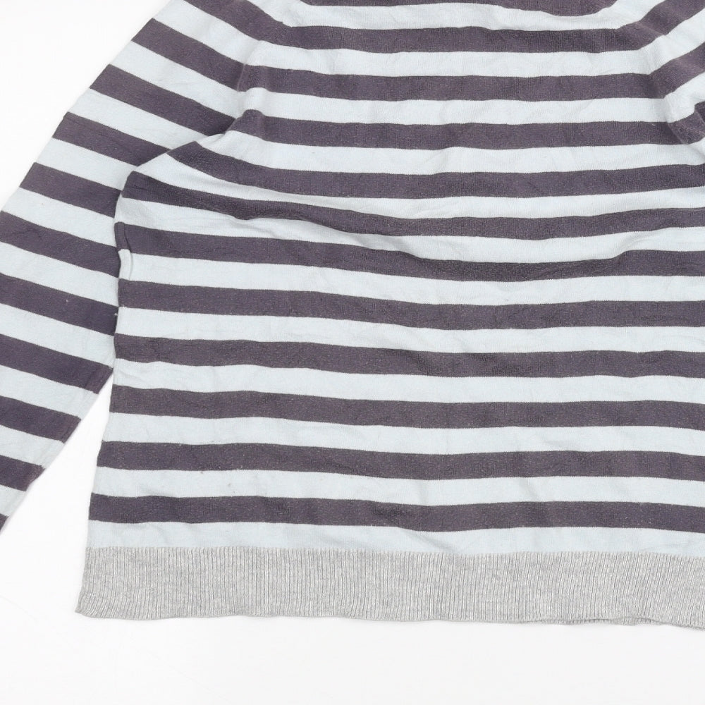Gap Womens Blue Striped  Basic T-Shirt Size S