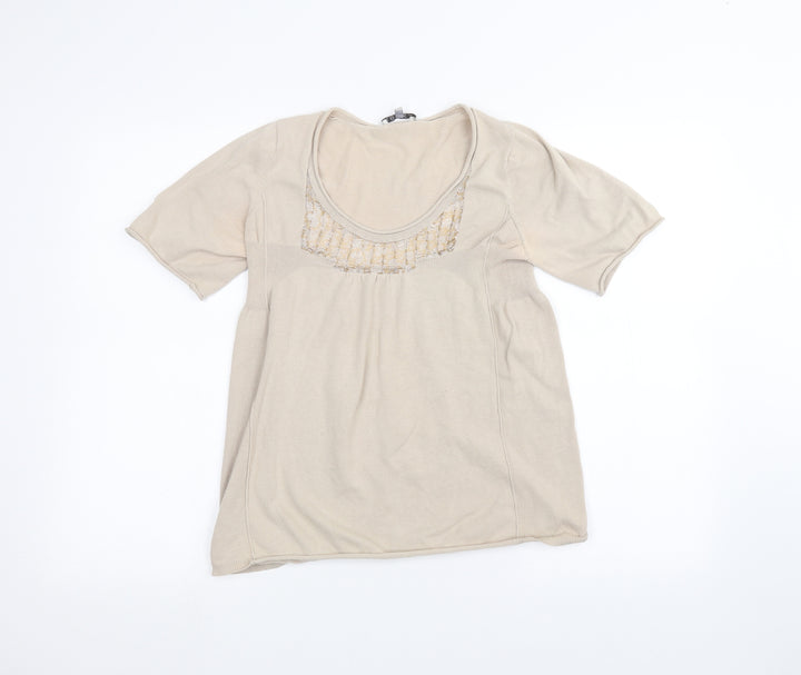 Kookai Womens Brown Basic T-Shirt Size M