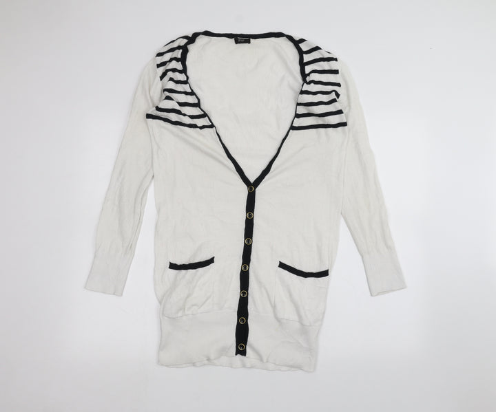 F&F Womens White   Cardigan Jumper Size 14