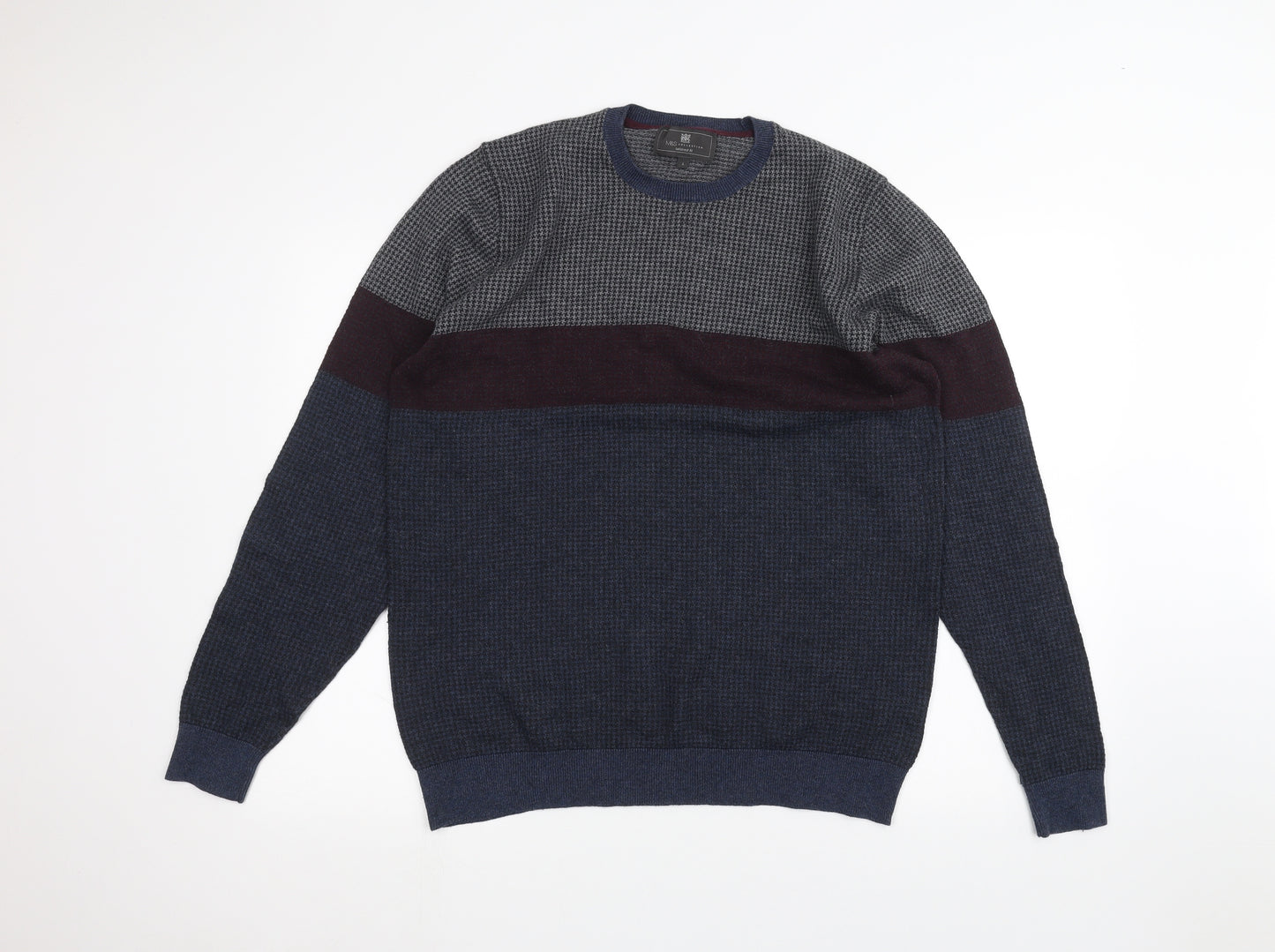 Marks and Spencer Mens Blue   Pullover Jumper Size L