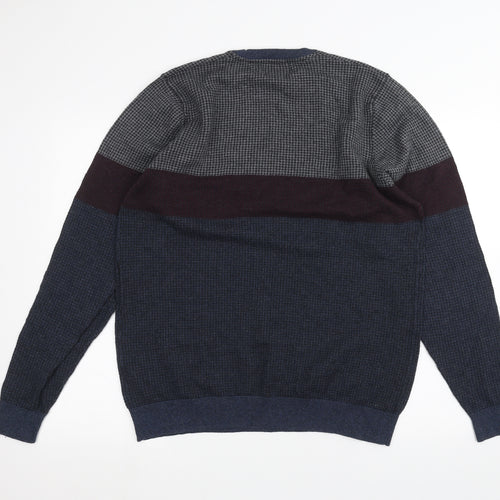 Marks and Spencer Mens Blue   Pullover Jumper Size L