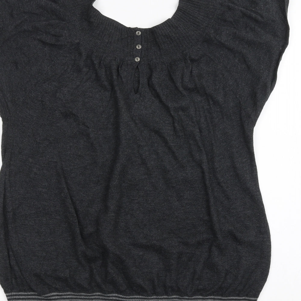 Aphorism Womens Grey   Basic T-Shirt Size L