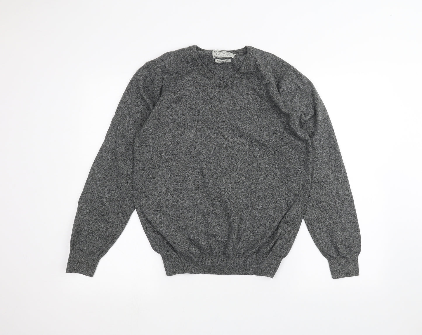 TU Mens Grey   Pullover Jumper Size S