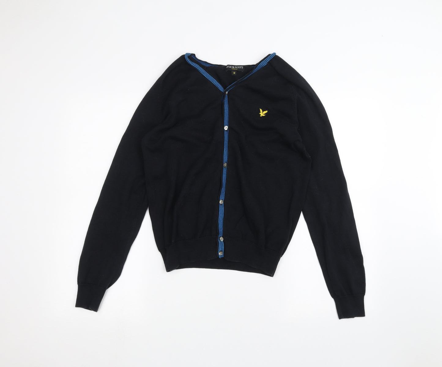 Lyle & Scott Mens Blue   Cardigan Jumper Size M