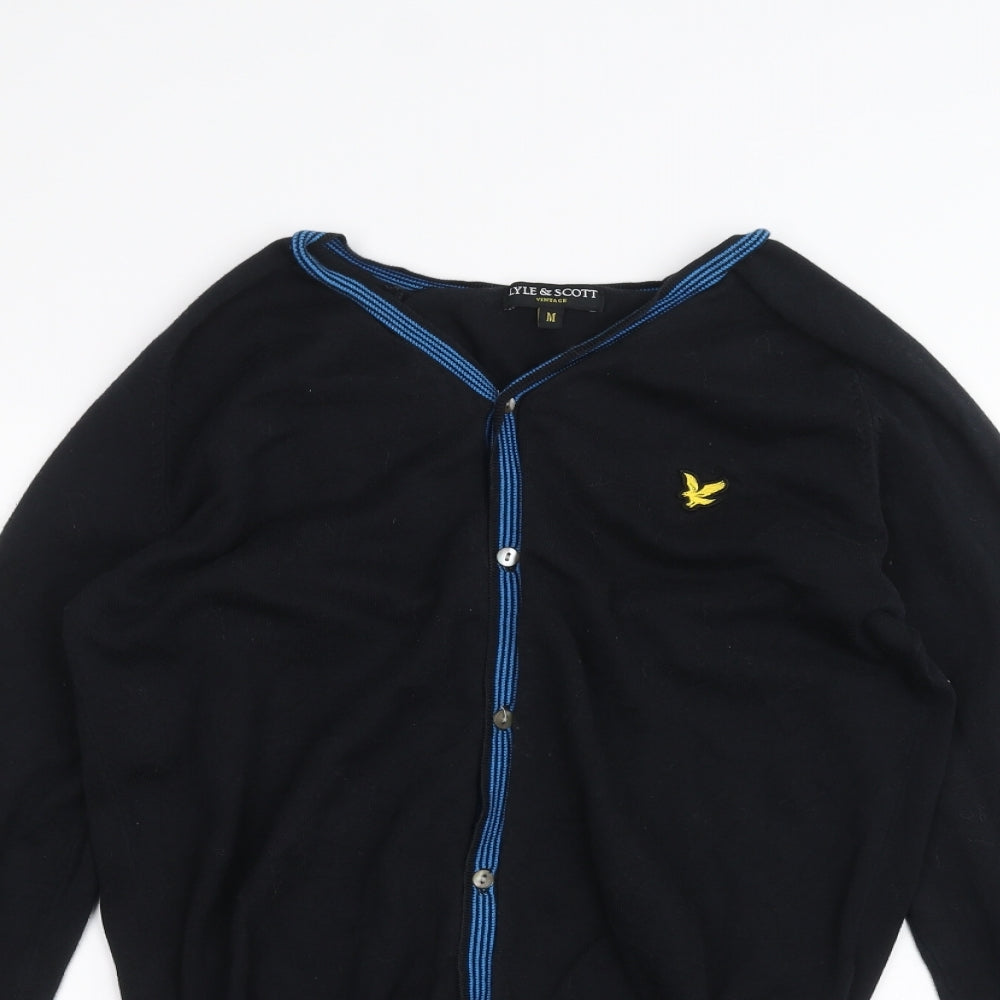 Lyle & Scott Mens Blue   Cardigan Jumper Size M