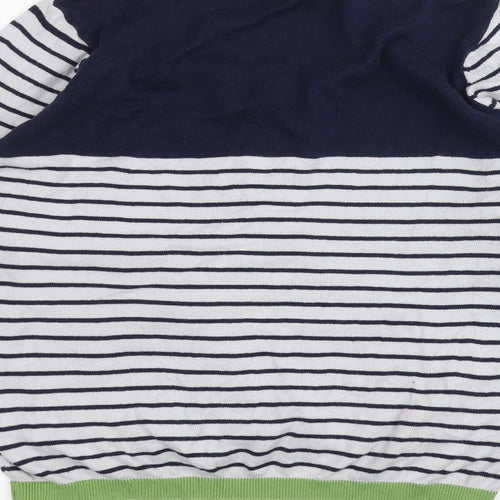 Per Una Womens Grey Striped  Cardigan Jumper Size 20