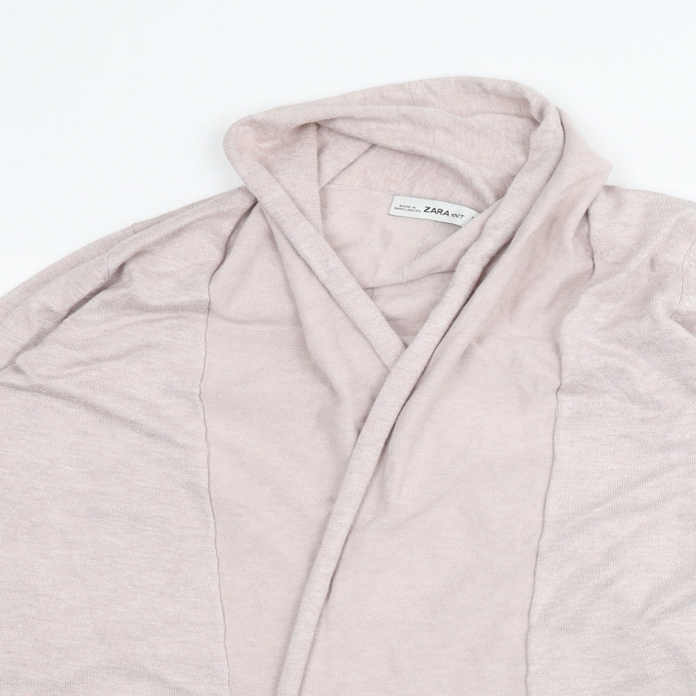 Zara Womens Pink   Cardigan Jumper Size M