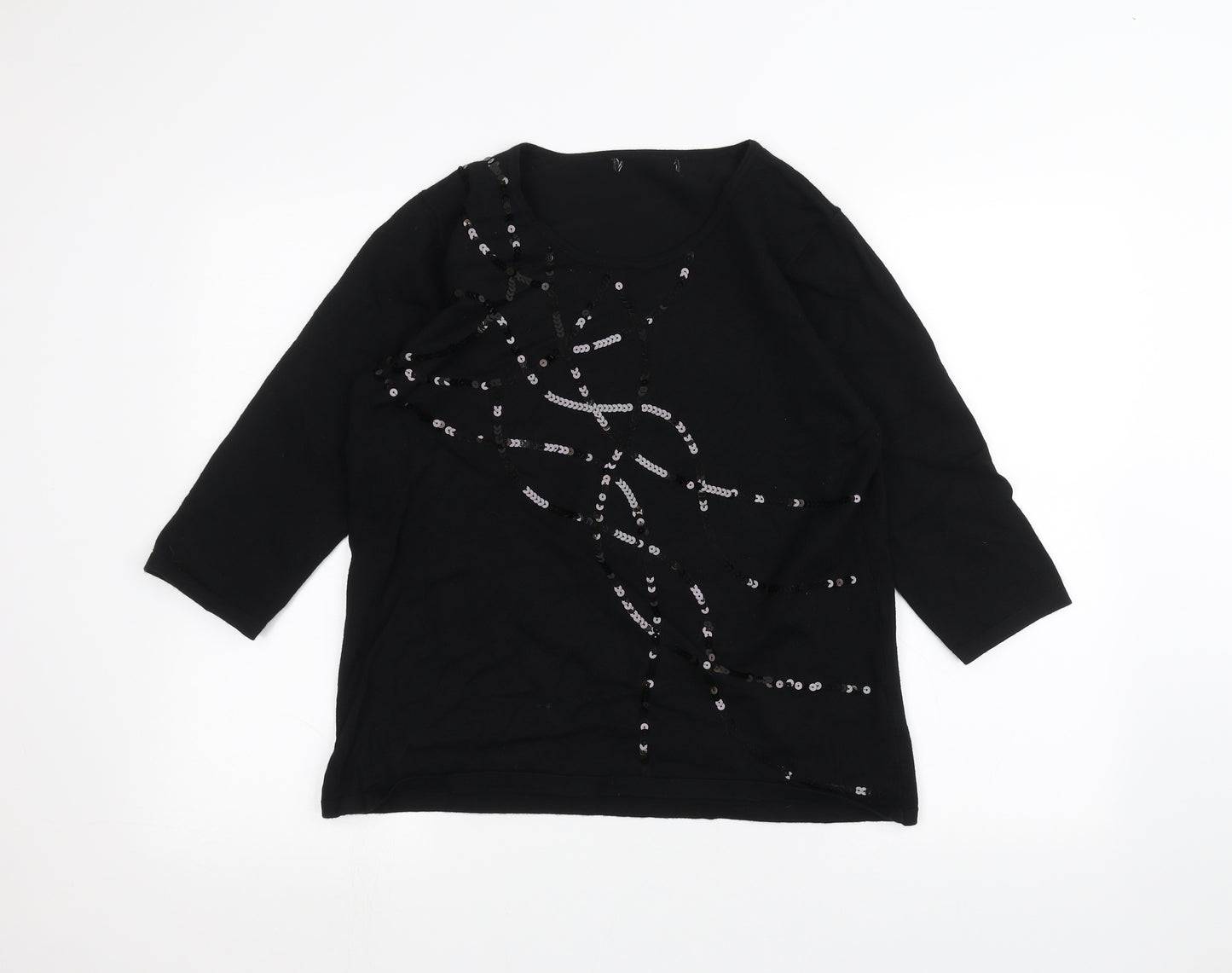 Preworn Womens Black   Pullover Jumper Size L