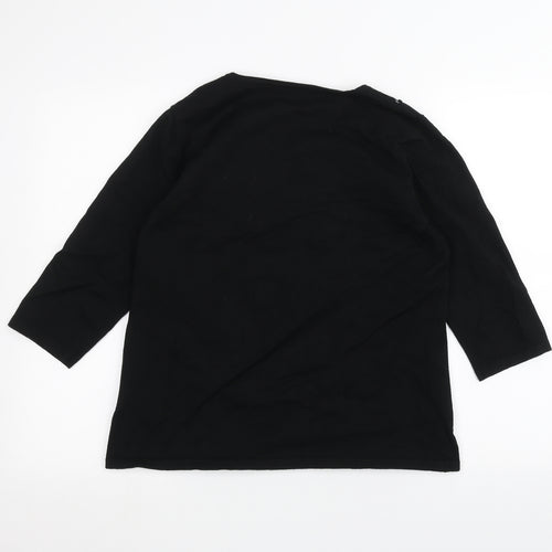Preworn Womens Black   Pullover Jumper Size L
