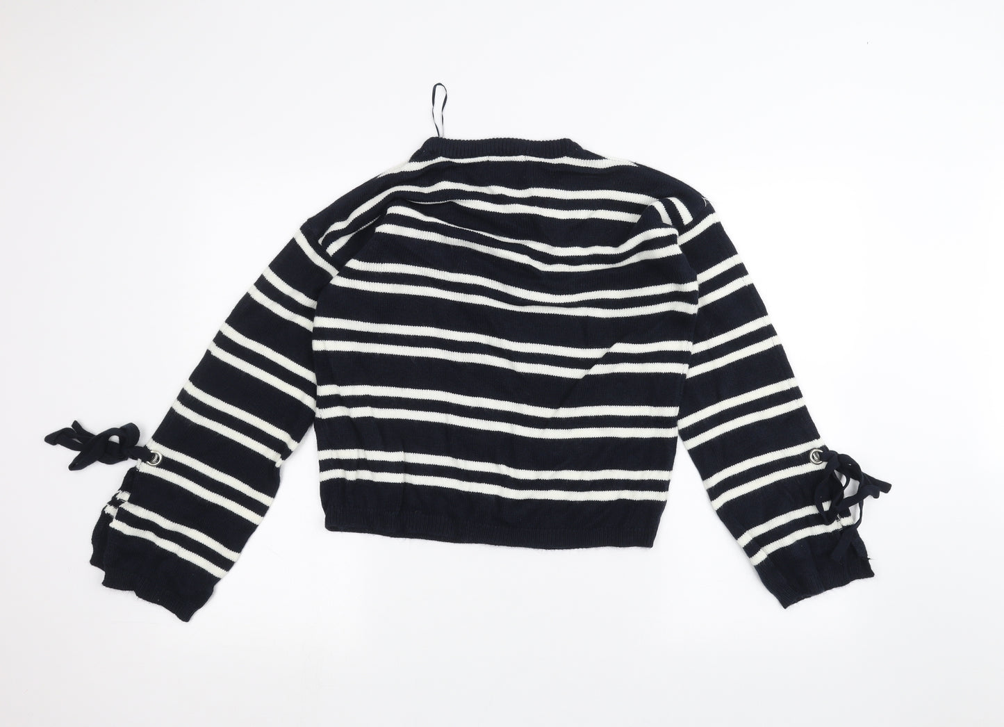 Papaya Womens Blue Striped  Pullover Jumper Size S