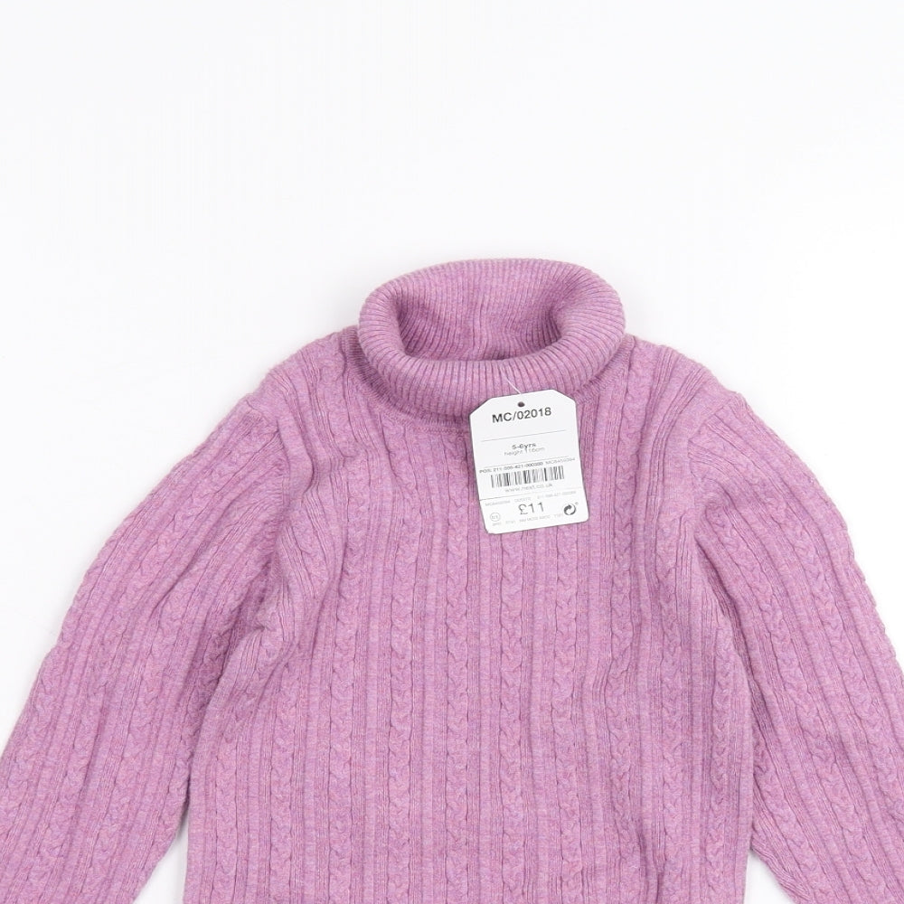 NEXT Girls Pink   Basic T-Shirt Size 5-6 Years