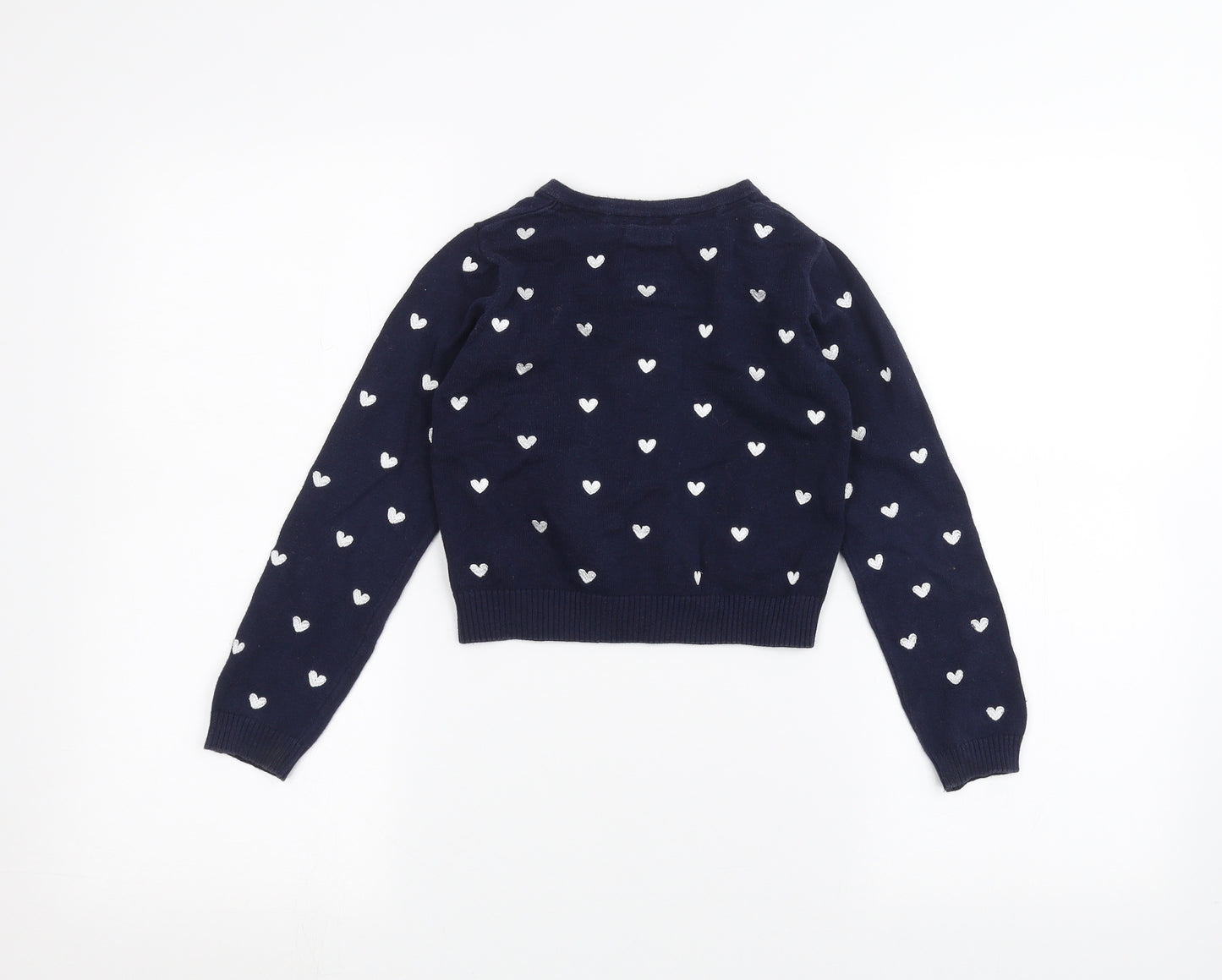 TU Girls Blue   Cardigan Jumper Size 7 Years
