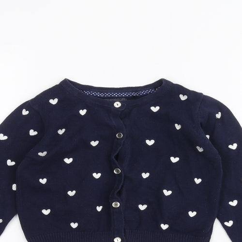 TU Girls Blue   Cardigan Jumper Size 7 Years