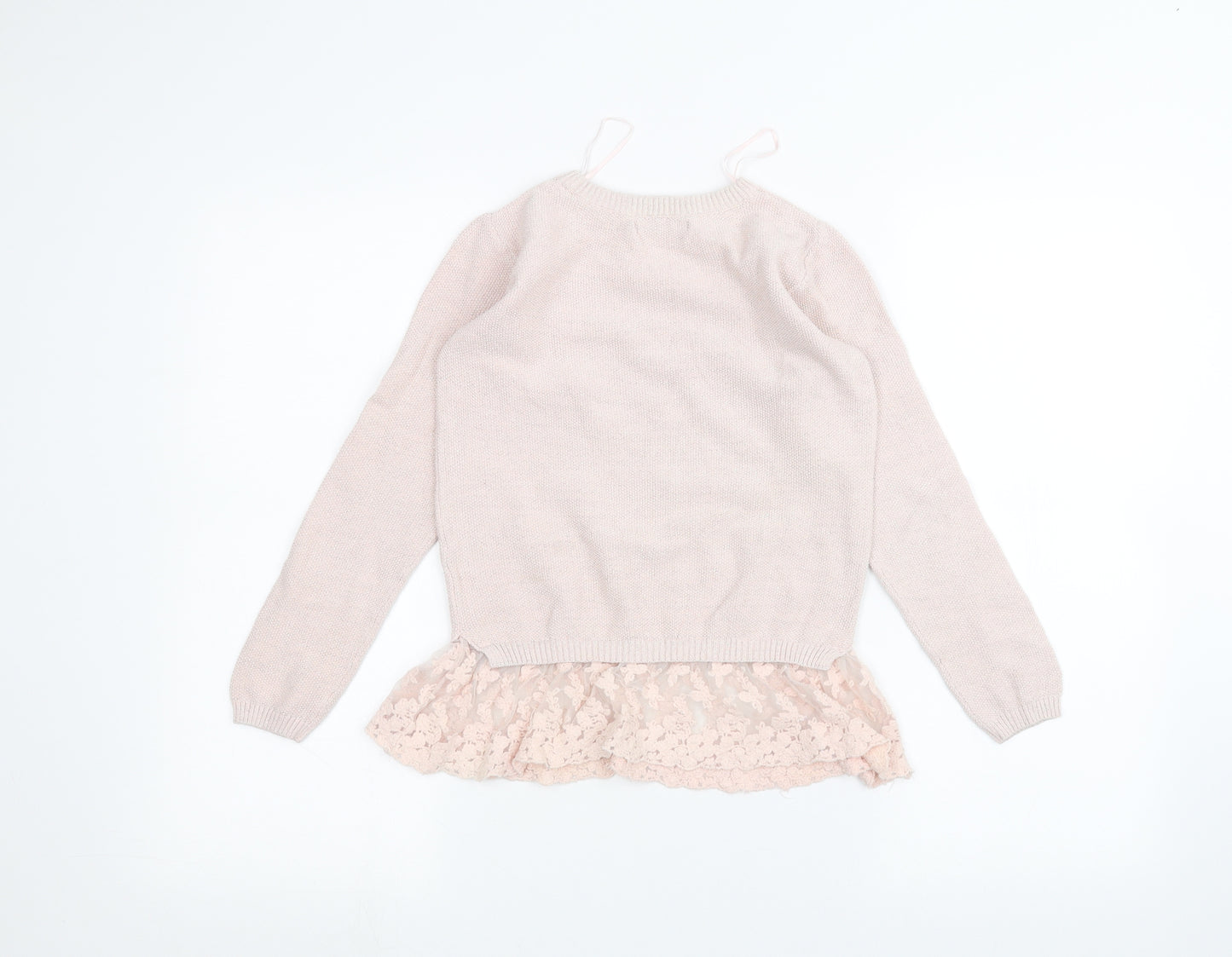 George Girls Pink   Pullover Jumper Size 8-9 Years