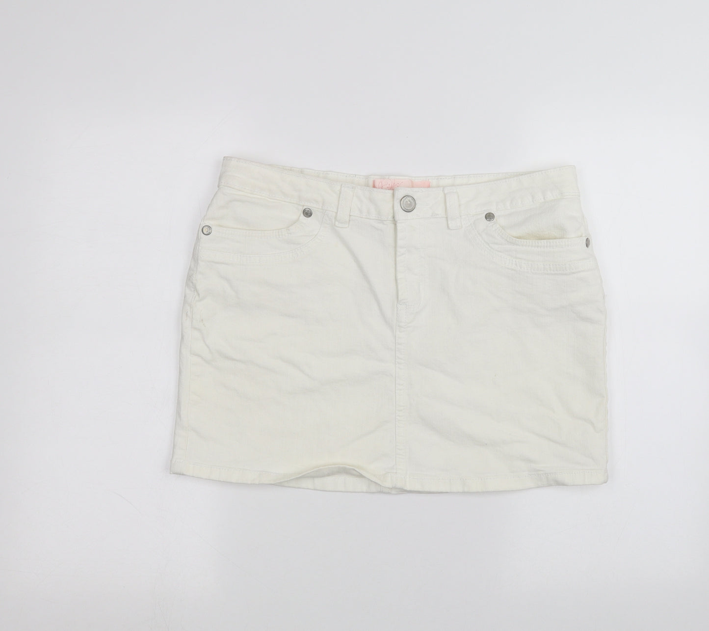 Cherokee Womens White   A-Line Skirt Size 14