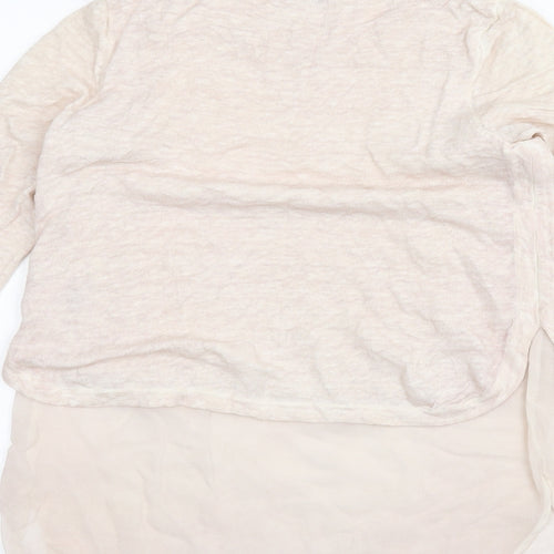 Mint Velvet Womens Beige   Basic Blouse Size 10
