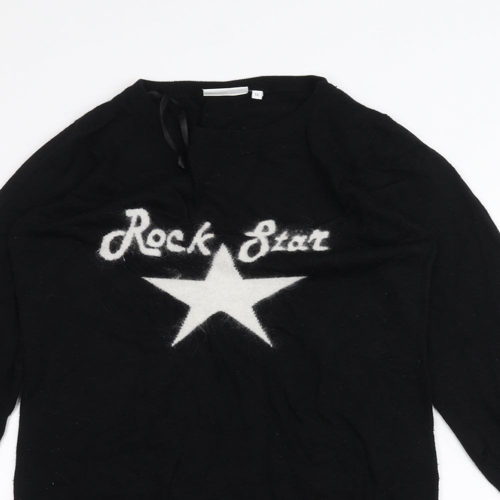New Look Womens Black   Pullover Jumper Size 12