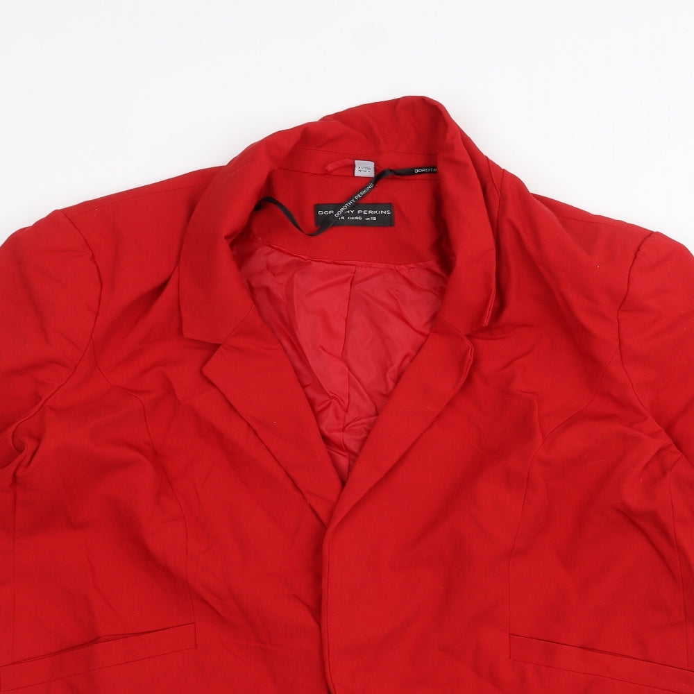 Dorothy Perkins Womens Red   Jacket  Size 18