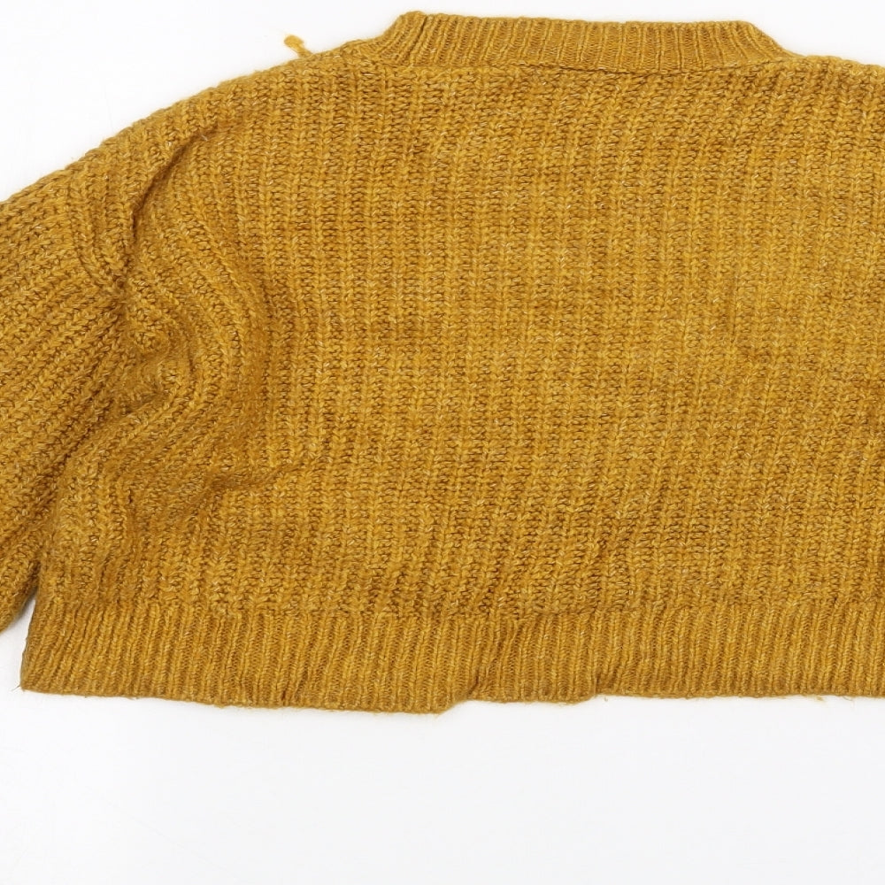 Matalan Girls Yellow   Pullover Jumper Size 10 Years