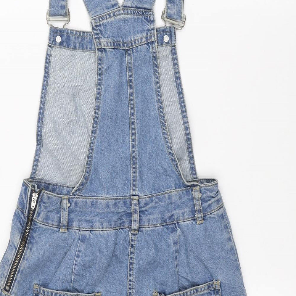 New Look Womens Blue  Denim A-Line  Size 8