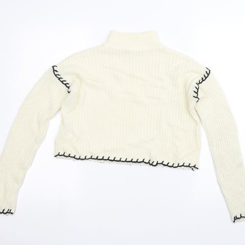 Select Womens White   Pullover Jumper Size 6